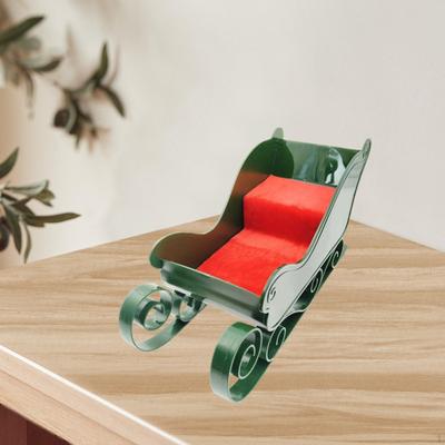 Weihnachten Schlitten Ornament Dekoration Handwerk Sammlung Weihnachten Decor Miniatur für