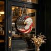 2D Independence Day Wooden Door And Window Wall Plaque Hanging Holiday Atmosphere Scene Decoration