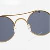 Retro Punk Round Sunglasses For Men Women Fashion Double Bridge Multi Color UV Protection Driving Travel