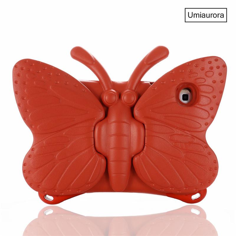 

3D Butterfly EVA Shockproof Case For iPad 7th 8th 9th 10.2 inch Mini 5 6 9.7 Air 2 3 4 10.9 Pro 11 Kids Tablet Cover Mini 1 2 3(7.9 inch) красный