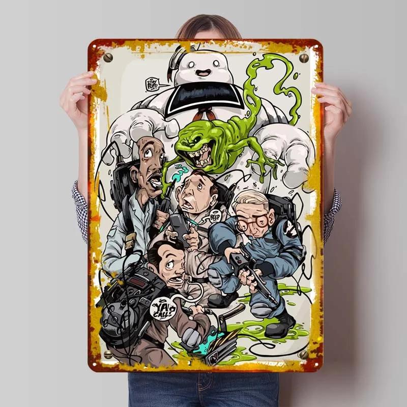 Classic Movie Metal Poster Wall Art Mural Custom Vintage Metal Tin Signs for Wall Art Decoration Man Cave Room Wall Sign Deco