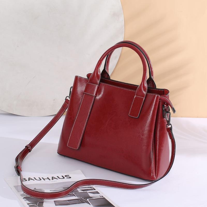 Fashion Large Capacity Genuine Leather Women's Bag High Quality Leather Leather Leather Shoulder Crossbody Handbag