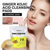Turmeric Kojic Acid Pads, 2024 New Kojic Acid and Turmeric Cleansing Pads, Compressed Facial Sponges for Cleansing Exfoliating