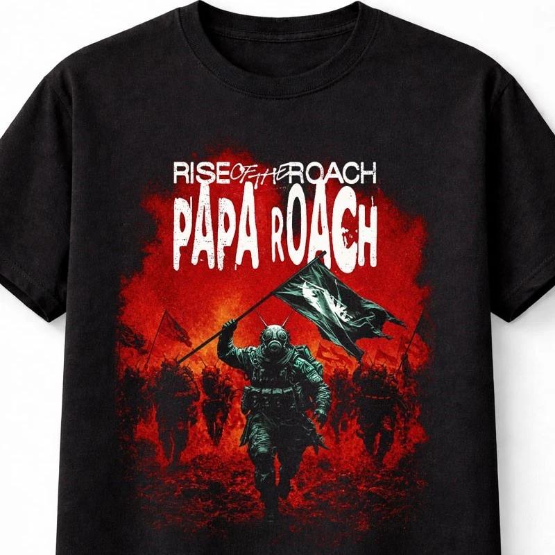 Papa Roach Rise of the Roach 2026 Tour Rock Band Graphic Music Unisex TShirt S