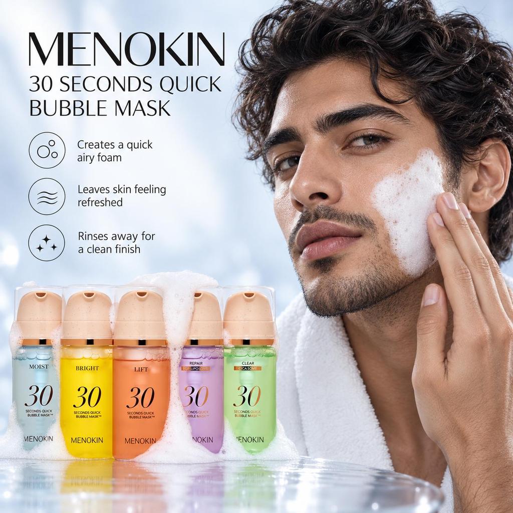 Menokin 30 Seconds Quick Bubble Mask 95ml 5-types