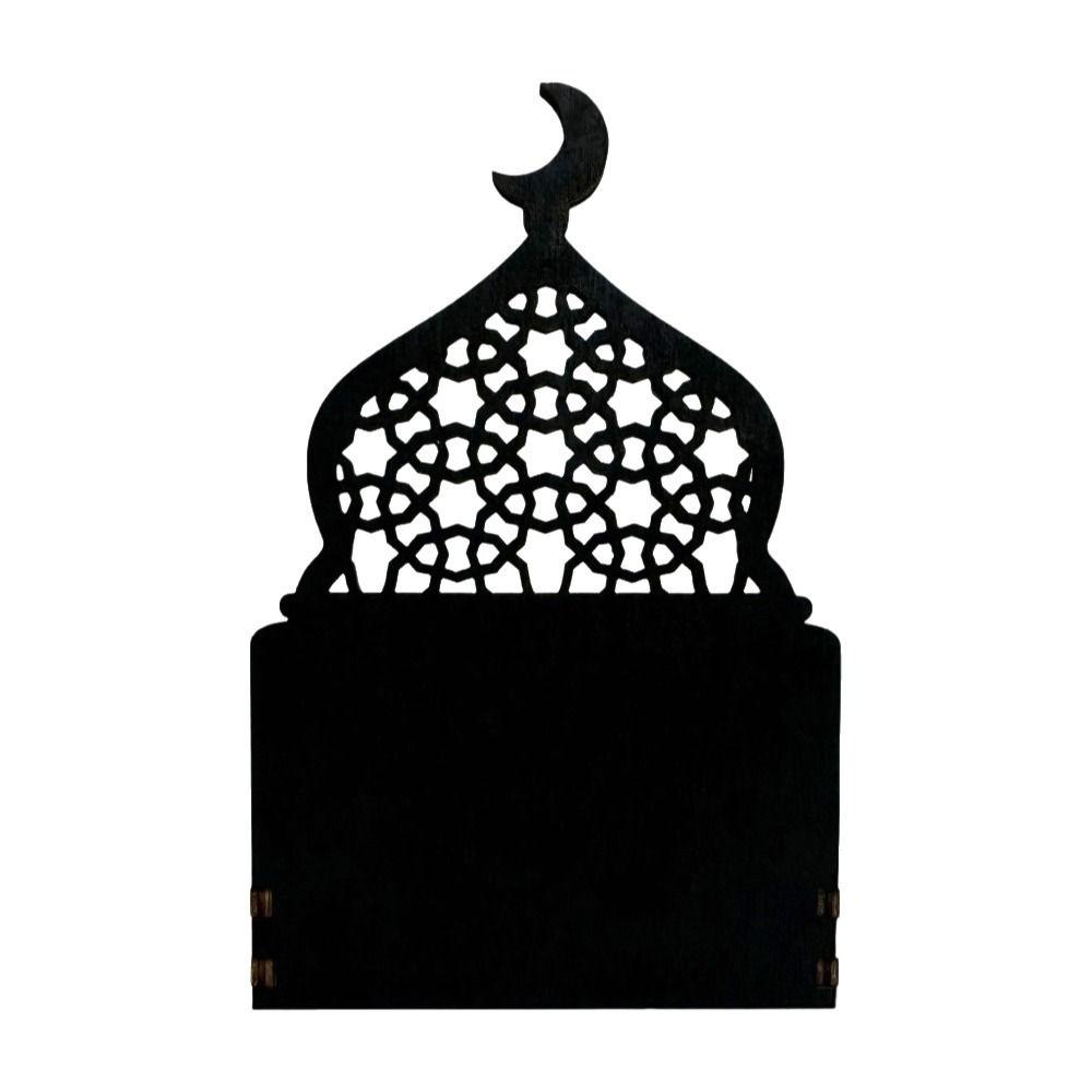Moon Castle Eid Mubarak Calendar Blocks Wooden Ramadan Advent Calendar  Desktop Ornaments