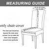 1pc Jacquard Velvet Dining Chair Cover, Elastic Seat Cover, Multifunctional Office Chair Cover
