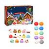 Days Christmas Advent Calendar with Dumpling Toys - Stress Countdown Calendar for Kids and Adults