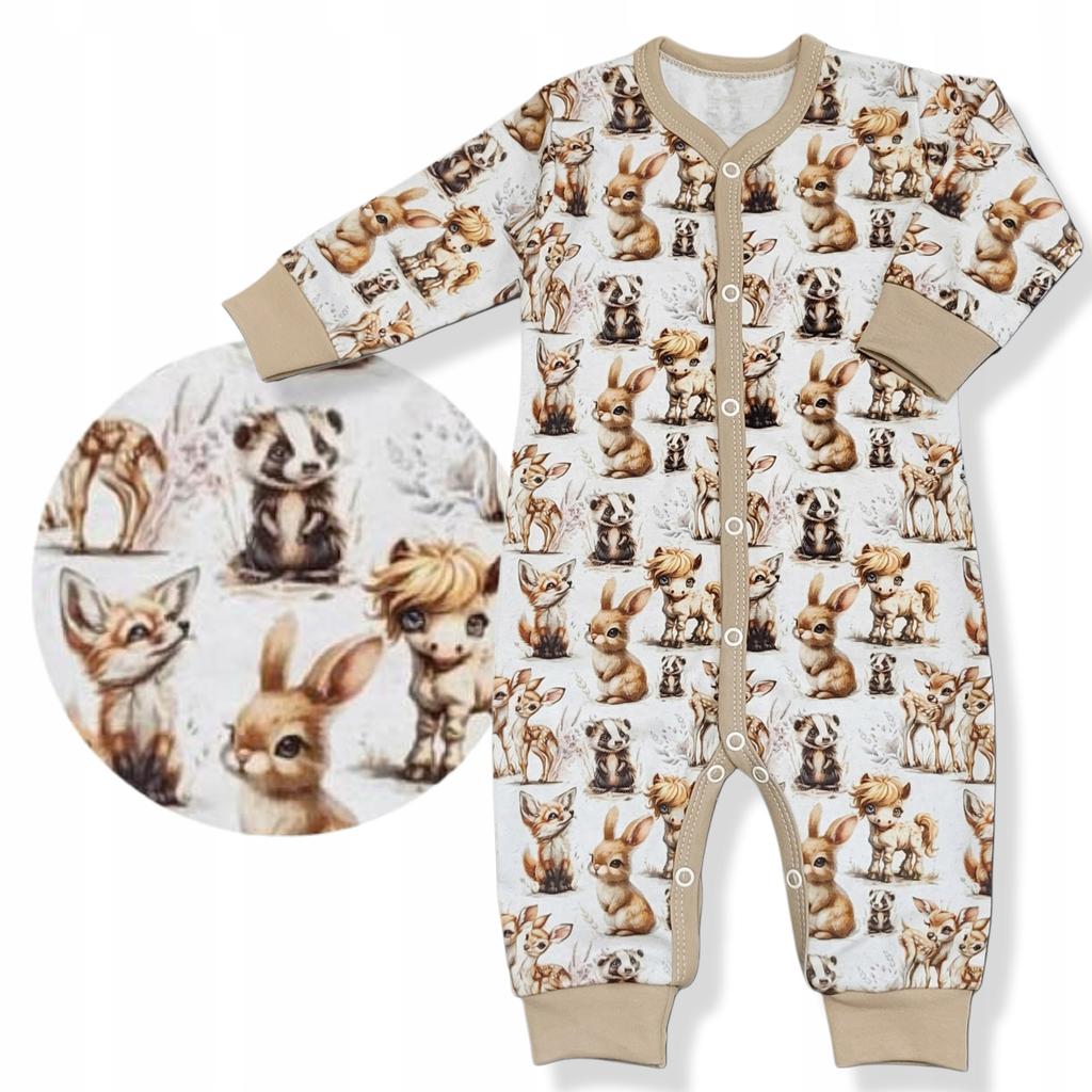 Rompers 104 Zippered Romper Footless Pajama Rompers with Bunnies
