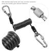 Stainless Steel Buckle Portable Camera Diving     Spring Rope Fishing Missed Line