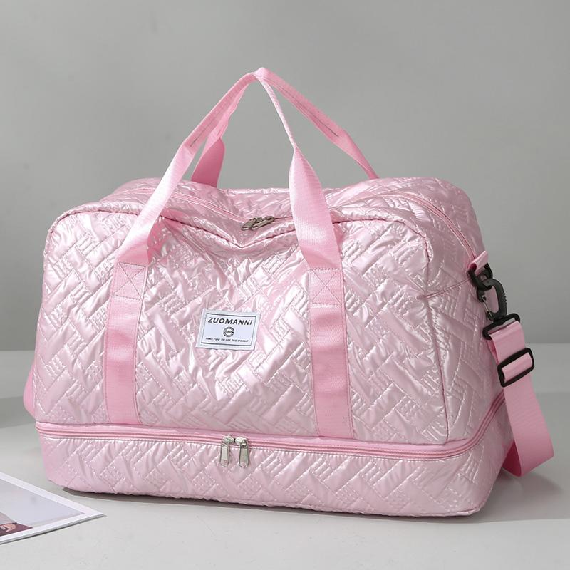 Travel Bag Dry And Wet Separate Sports Fitness Bag Lightweight Shoulder Crossbody Storage Bag With Shoes Compartment Luggage Bag