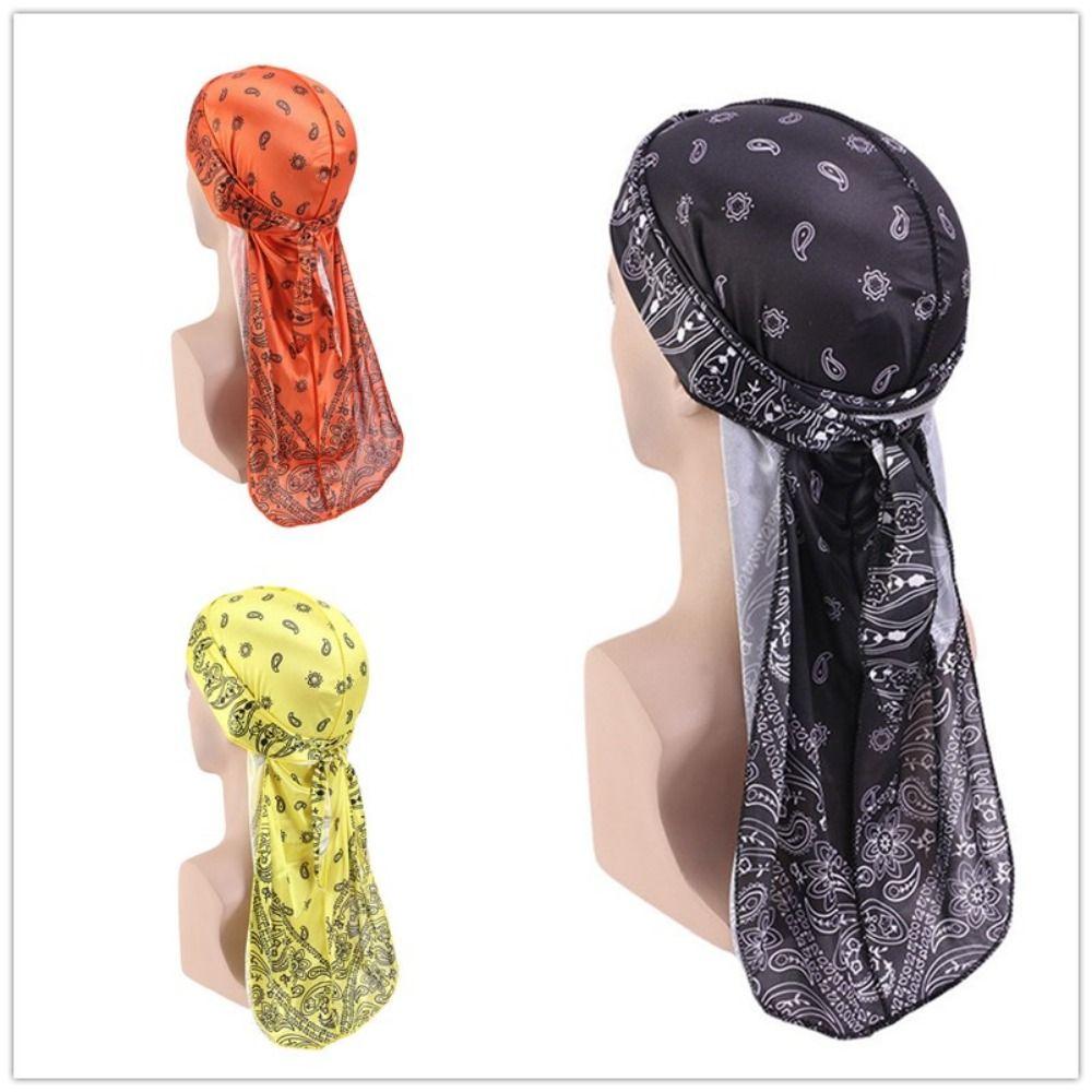 Breathable Banded Headscarf Hat Quick Dry Long Tail Pirate Hat Insect Print Hats   Fishing