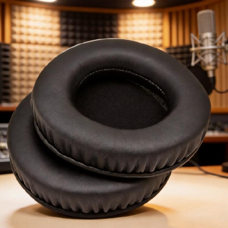 Direct Replacement Ear Pad Set for DNHP1000 DNHP1100 , Black Headphone Ear Cushions with Soft Foam for Worn Pad Replacement Use