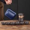 ZhuiJia Purple Clay & Glass Travel Tea Set
