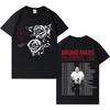 Singer Bruno Mars The Romantic Pop Music T Shirt Mens Women Aesthetic Oversized Summer Hip Hop Casual Cozy Short Sleeve Tshirts