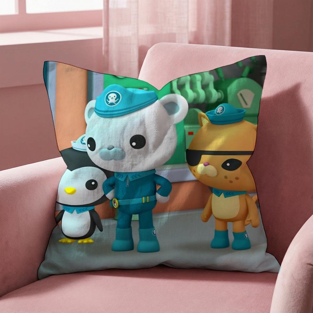 The O-Octonauts Cushion Cover Multi-Scene Pillow Cover for Home & Car - Reversible, Soft & Durable for Daily Use