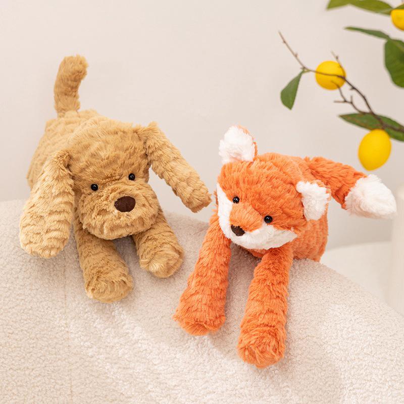 Cute Animal Plush Toy: Elephant, Monkey, Rabbit, Hippo, Puppy, Lamb Comfort Doll