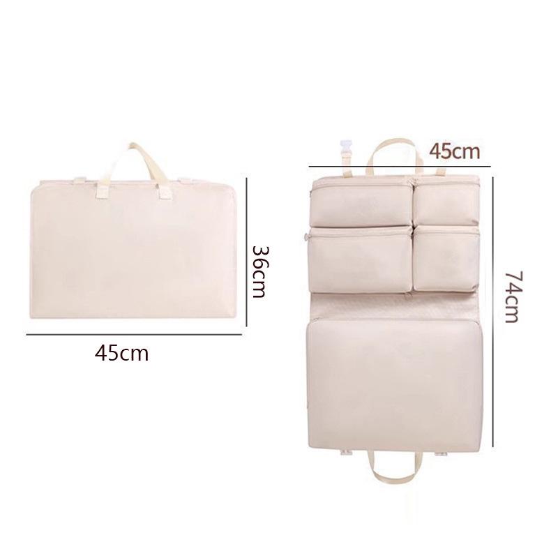 Seven-in-One Travel Storage Organizer: Large Capacity Bag for Clothes and Underwear слоновая кость