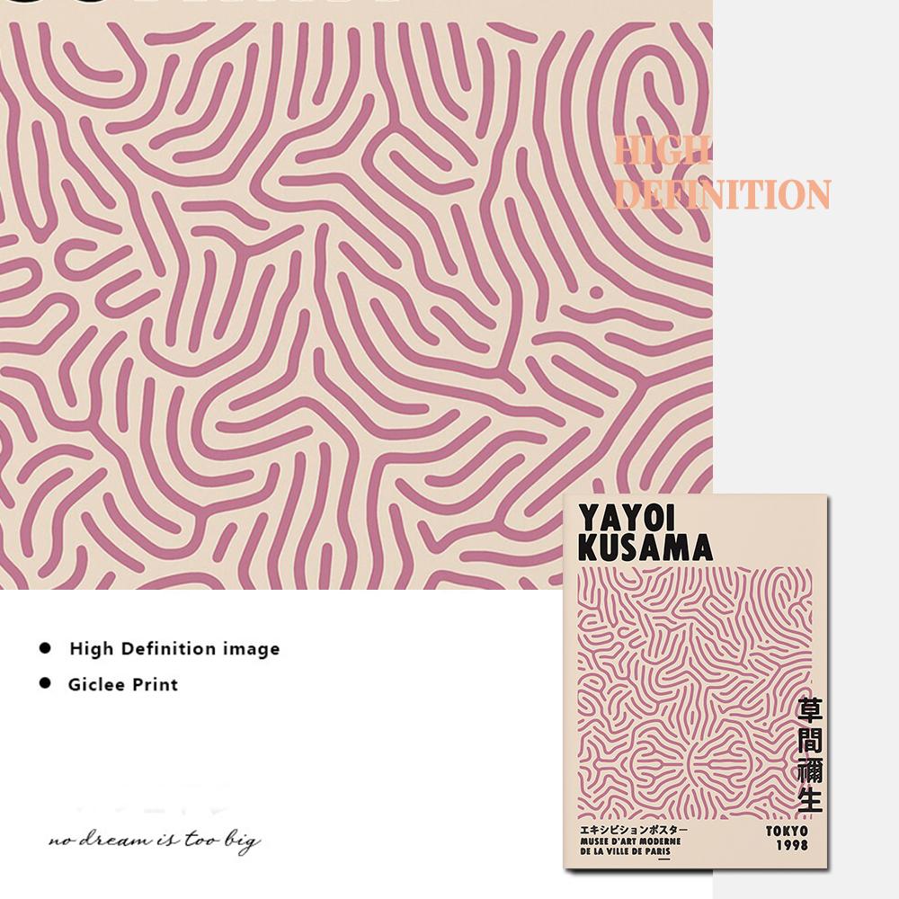 Flower Market Print Exhibition Poster Matisse Yayoi Kusama Abstract Wall Art Canvas Painting Nordic Living Room Decor Pictures