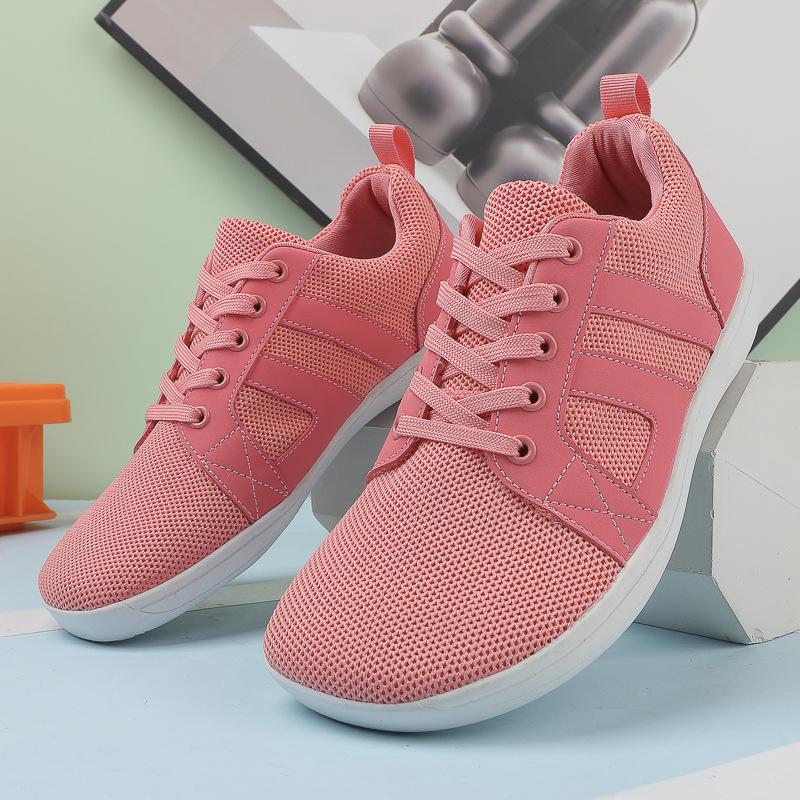 

Мужские и женские пары широкие колодки обувь босиком летающие тканые сетчатые дышащие нескользящие мягкая подошва для помещений бег велоспорт фитнес обувь 42