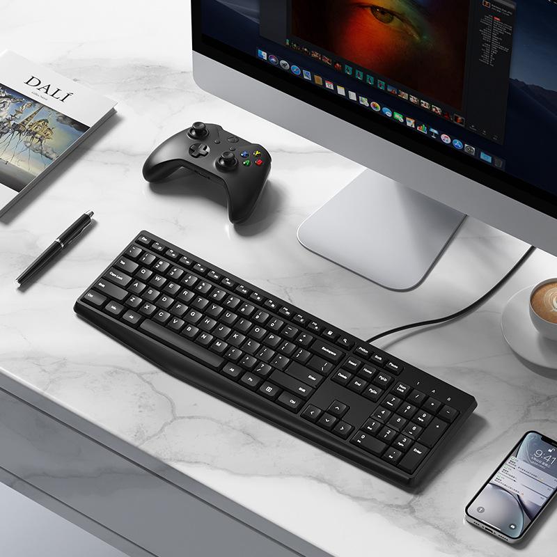 BOW Hangshi K160U Wired USB Universal Keyboard for Laptop & Desktop 