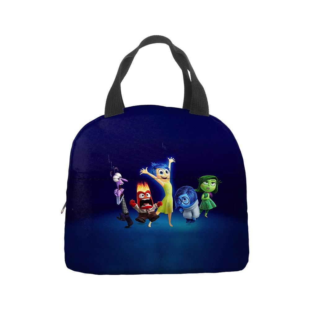 Mind Secret Service 2Inside Out 2 Plush Insulated Lunch Box Bag Portable Foil Ice Bag Picnic Bag