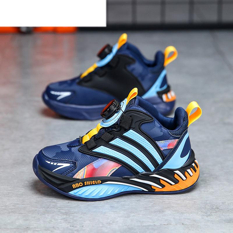 New Design Knob Kid Sneakers Light Basketball Shoes Kids Autumn Waterproof Children's Sport Shoes Boy zapatos respetuosos niño