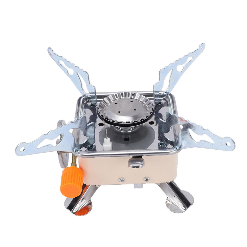 Portable Camping Stove 2800W Stainless Steel Foldable Mini Butane Gas Stove with Electronic Ignition for Hiking Picnic