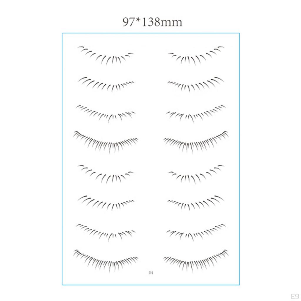 Lower Eyelash Stickers Strips Patch Lash Extension Supply for Cosplay Dating