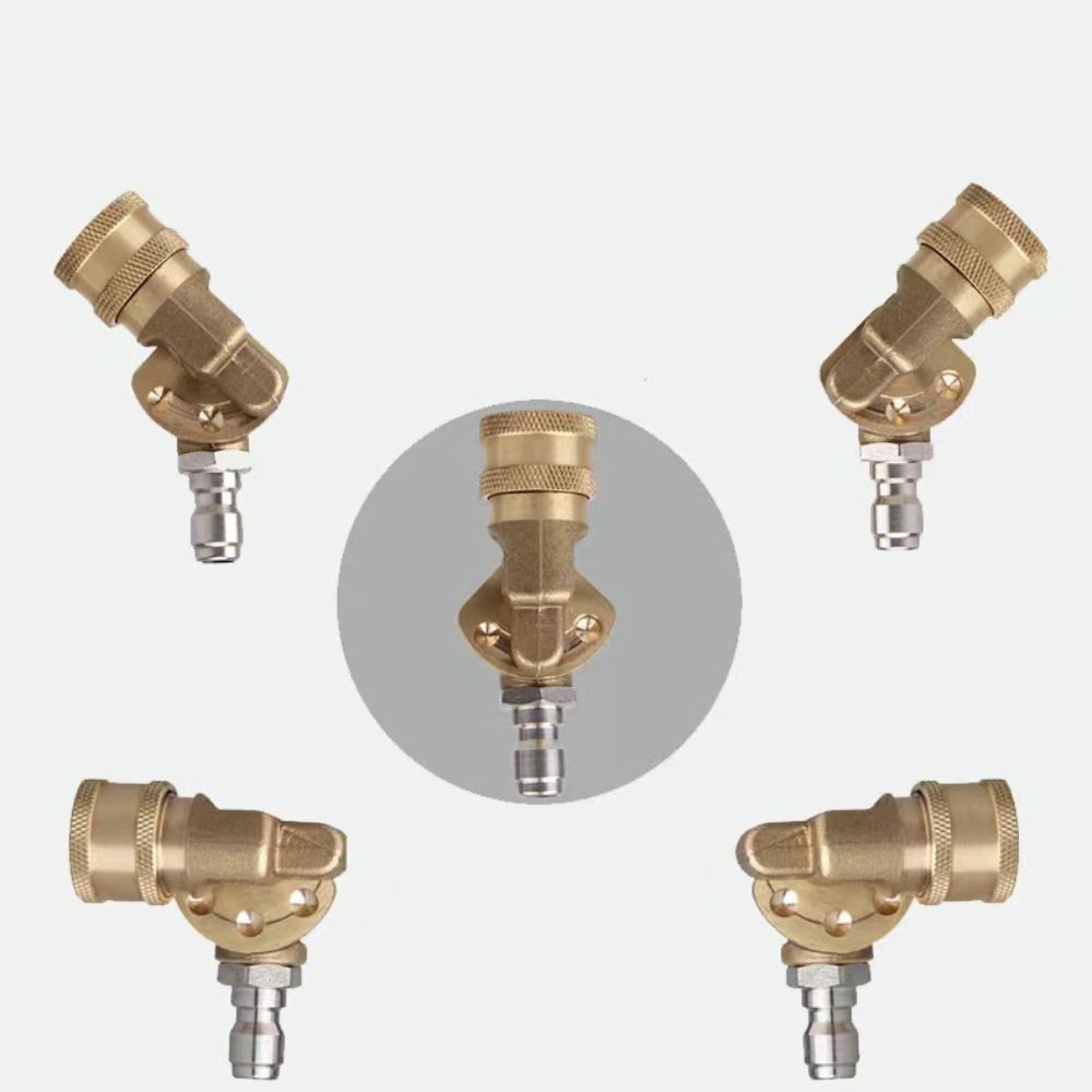 Brass Cleaning Adaptor PSI Pivoting Watering Equipment Connector  For Pressure Washer Attachment