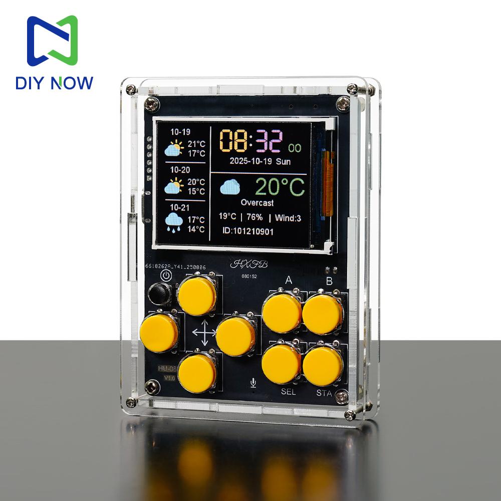 Game Console Electronic DIY kit Handheld Device Weather Display and Clock XiaoZhi AI Robot Soldering Practice Game Console kit