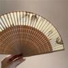 With Tassel Folding Hand Fan Hollowed-out Classical Handheld Fan Dance Fan  Dance Performance