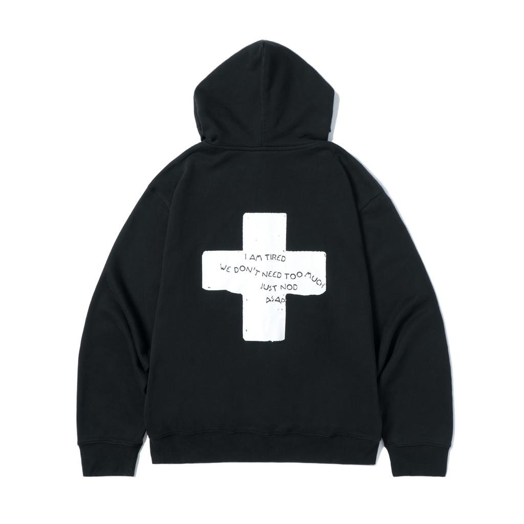 Nod Tired Harold Zip-Up Hoodie (Black)