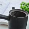 175ml Japanese Style Ceramic Side Handle Teapot Black Pottery Kung Fu Tea Set