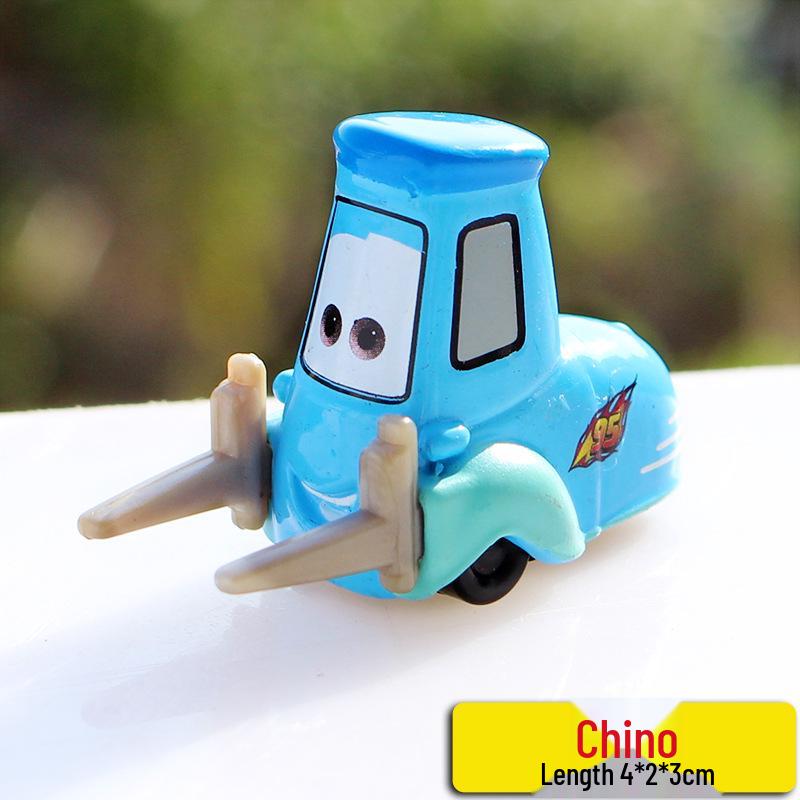 Pixar Cars Alloy Toy Set: McQueen, Mater, Sally, Sheriff Models