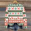 Women's Casual Long Sleeve Christmas Print Neck Sweatshirt
