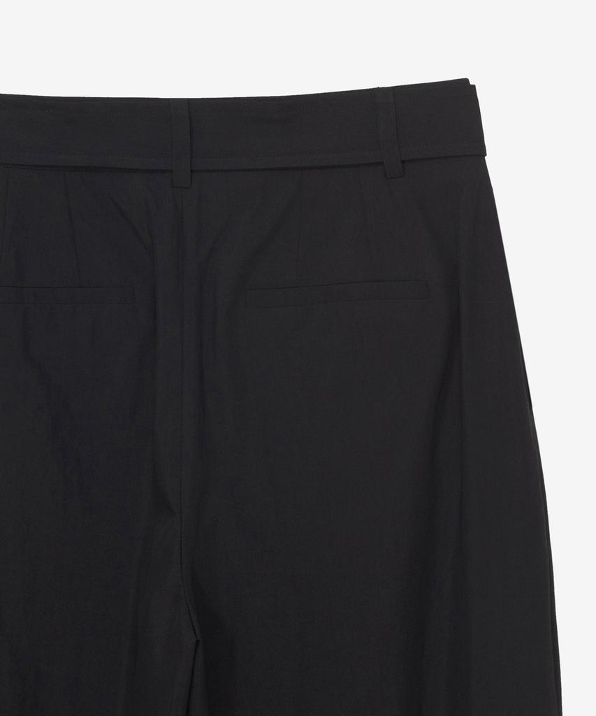 MIND BRIDGE WOMEN [W] Single-Pleat Wide Belted Slacks