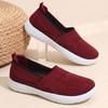 Women’s Wide Toe Slip On Mesh Flat Shoes Lightweight Shallow Mouth Casual Comfort Walking Footwear for Daily Use