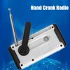USB Charger Hand Crank Radio SOS Alarm LED Flashlight Emergency Weather Radio  Disaster Prevention
