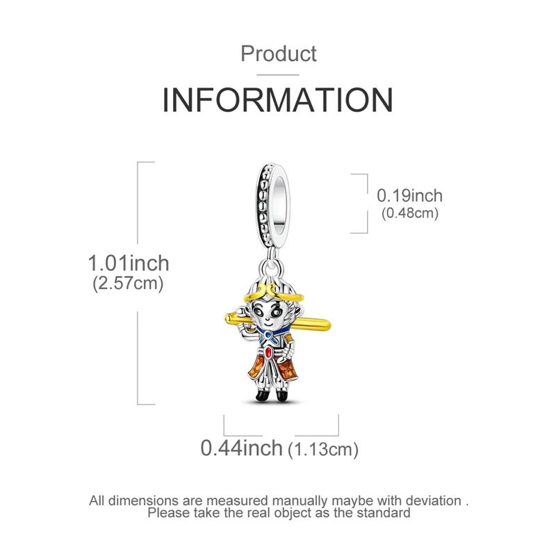 Sun Wukong Monkey Beads Copper Original Beads Fit Originalcharms Bracelet Beads Jewelry Gifts For Women