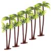 12 Pcs Potted Plant Seaside Fake Plants Artificial Indoor Coconut Tree Decoration
