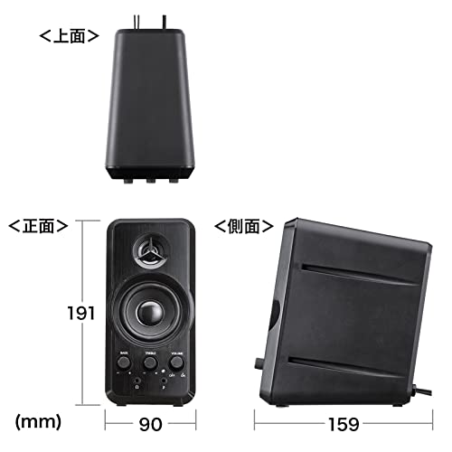 Sanwa Supply Multimedia Speaker MM-SPL6BKN