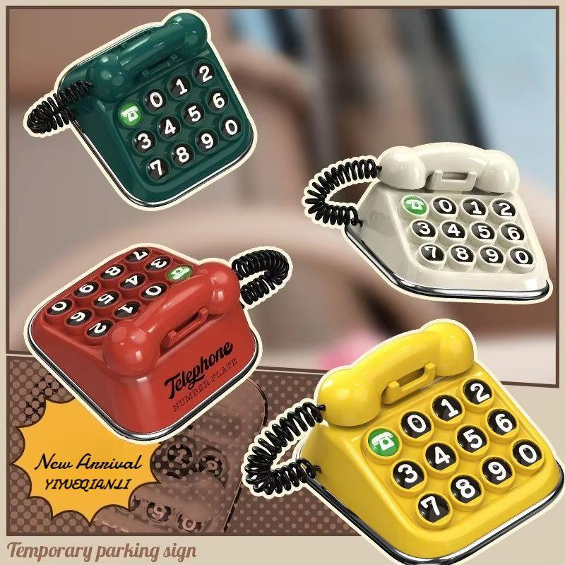 New Retro Car Dashboard Ornament Typewriter Creative Car License Plate Number High Quality Keyboard Car Phone Number Sign