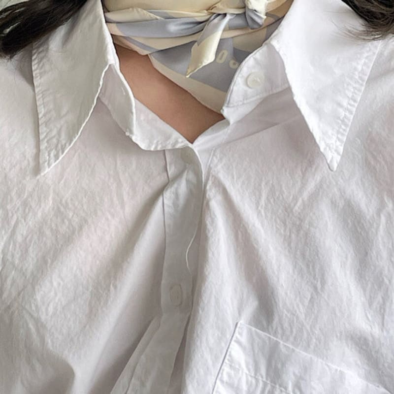 Oar Classic Twill Silk Scarf [AiryBlue]