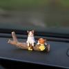 5pcs/set Office Desktop Mini Cute Kitten Ornaments Computer Car Center Console Display Edge Decoration Decoration