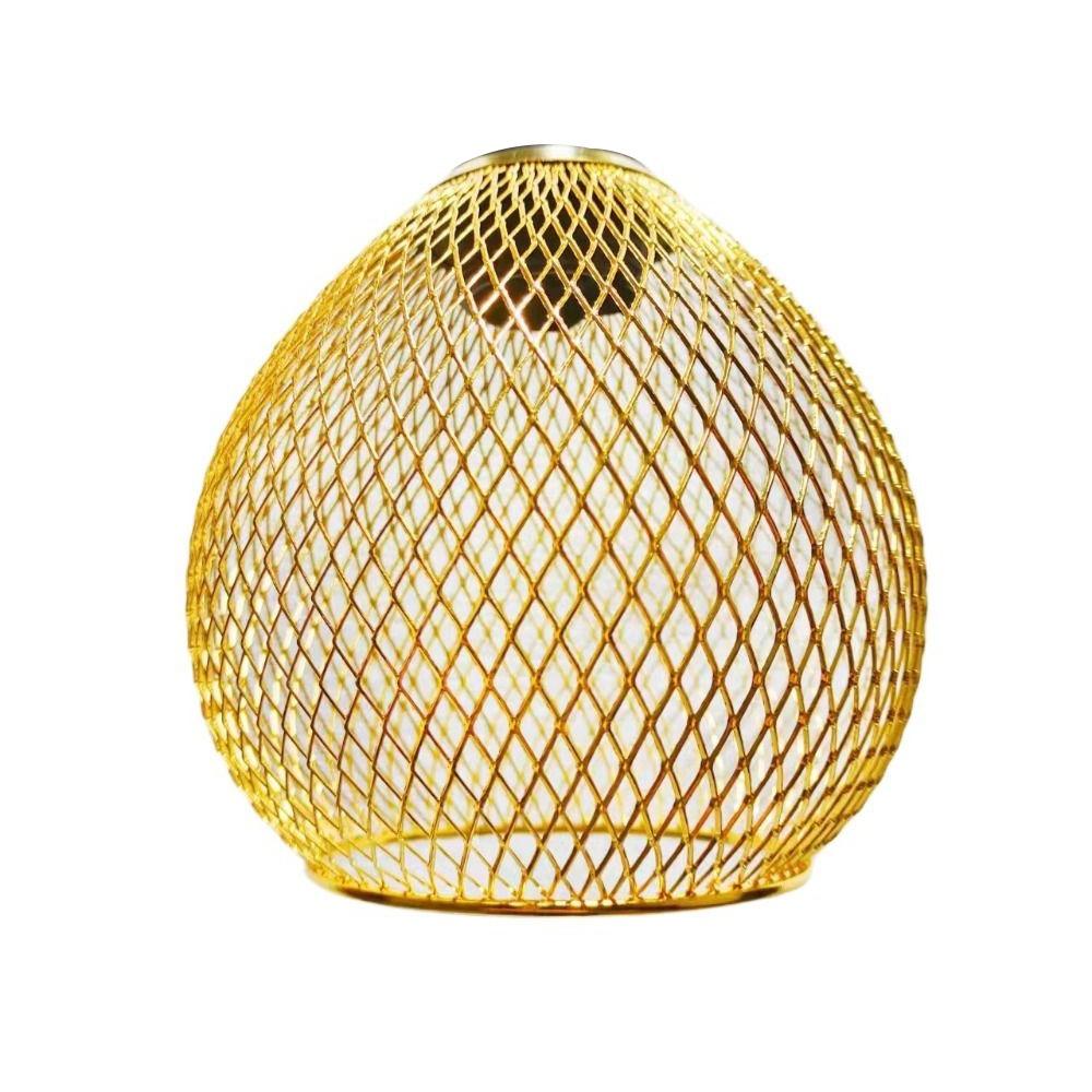 Iron Pendant Lamp Shade Hollow Out Mesh Ball Lamp Covers Hanging Classic Chandelier Lampshade Shell Living Room Cafe Hotel