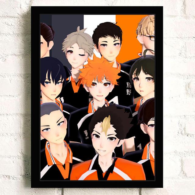 Japanese Sports Cartoon Anime Haikyuu Canvas Painting Posters and Prints Abstract Decorative Home Decor Cuadros