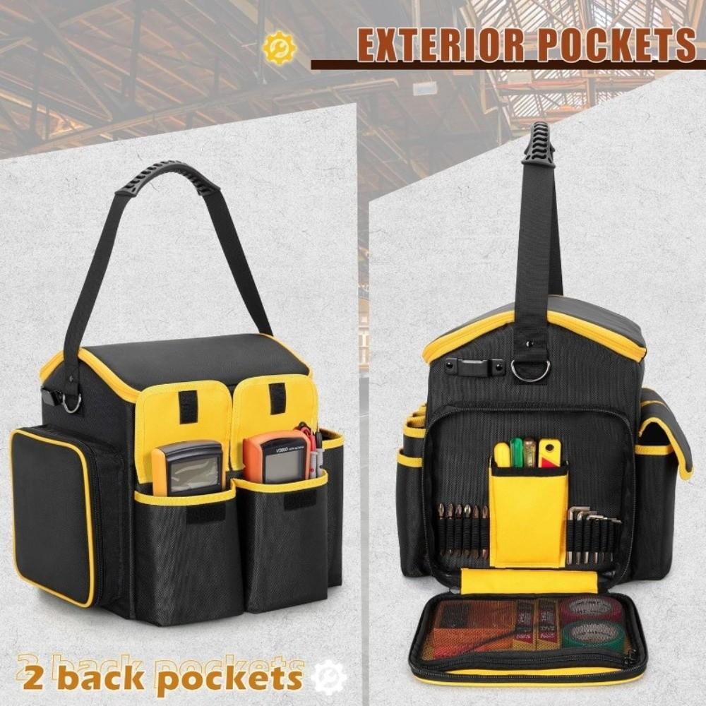 with Shoulder Strap Electrician Tool Bag Wear-resistant Toolkit for Electrician Mechanics
