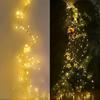 LED Solar Firefly Bunch Light 8 Mode Fairy Copper Wire Horsetail Waterproof String Light for Outdoor Garden Christmas Decor Lamp