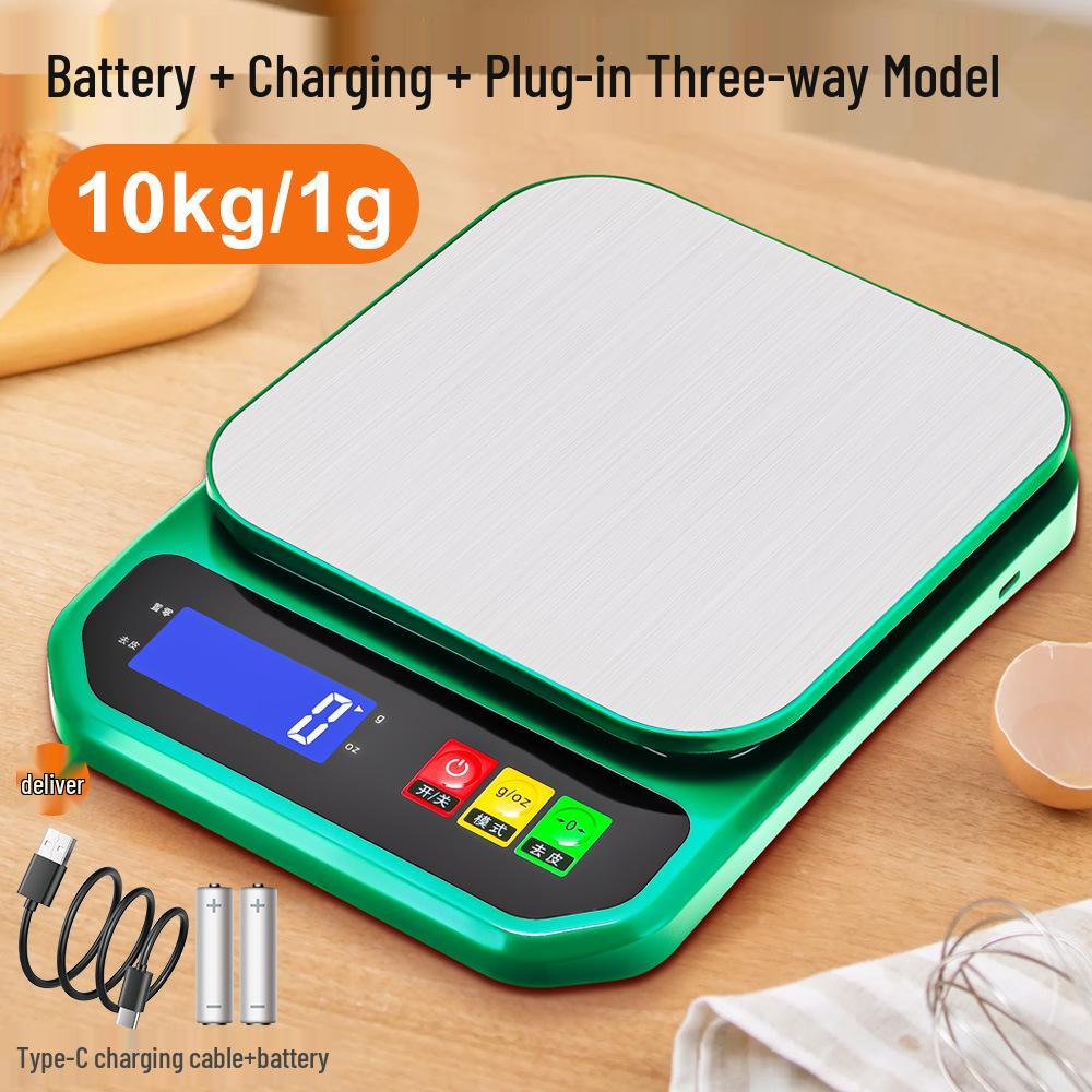 Stainless Steel Electronic Kitchen Scale for Baking and Coffee